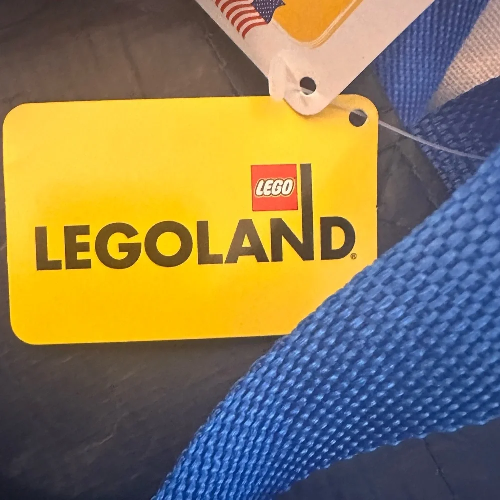 NWT LEGOLAND NY RESORT NAVY REUSABLE SHOPPING BAG TOTE - LARGE